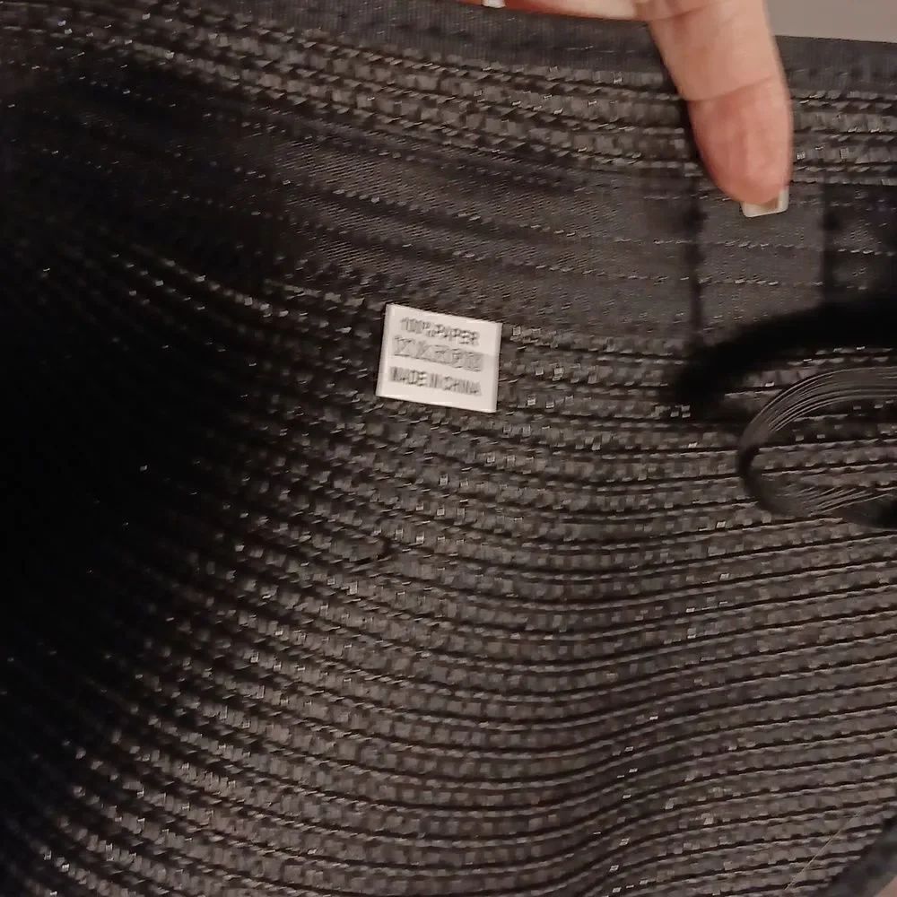 Black Packable Women's Sun Hat - Picture 7 of 8